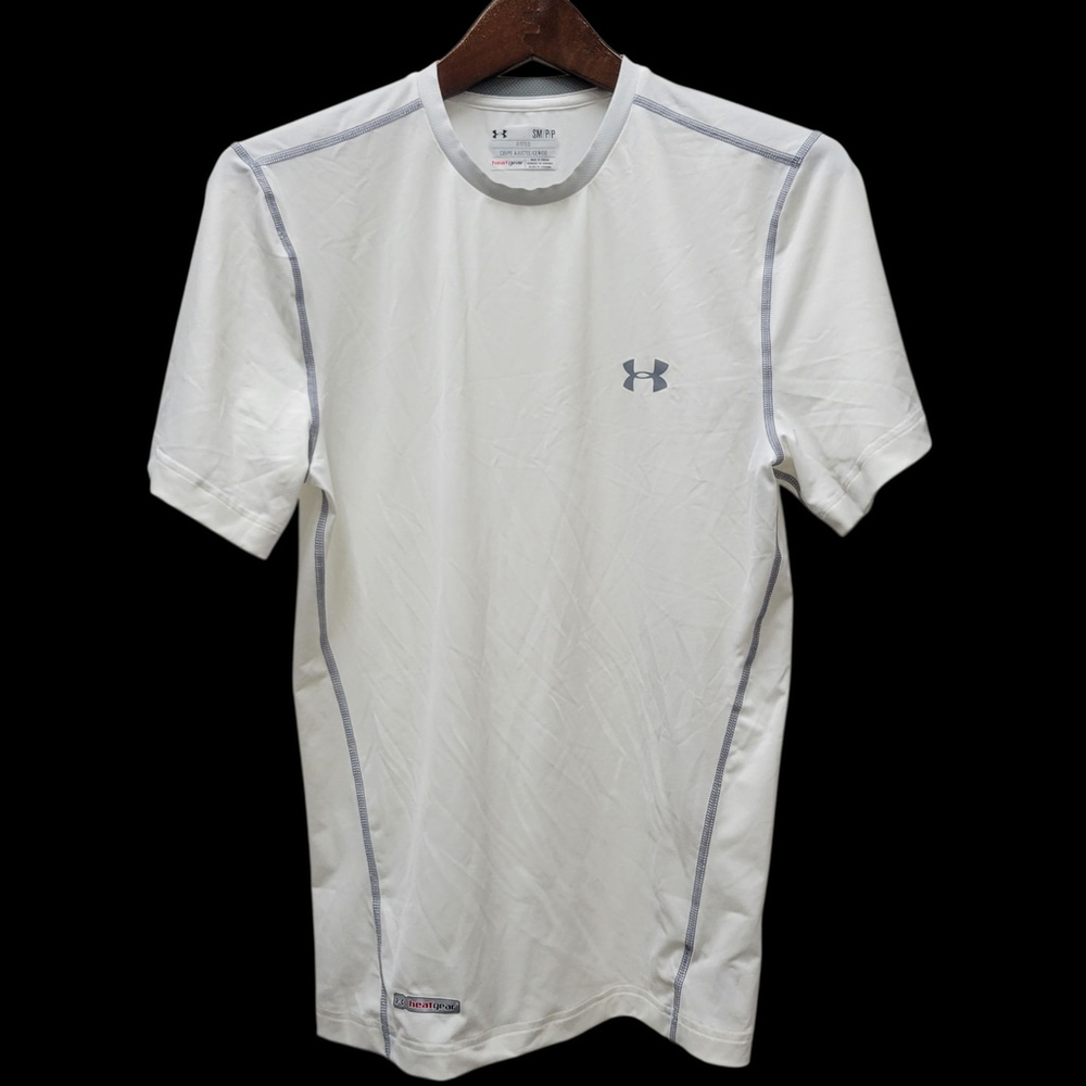 Under Armour Men's Stretch Fitted Short Sleeves Workout Heatgear Size Small
